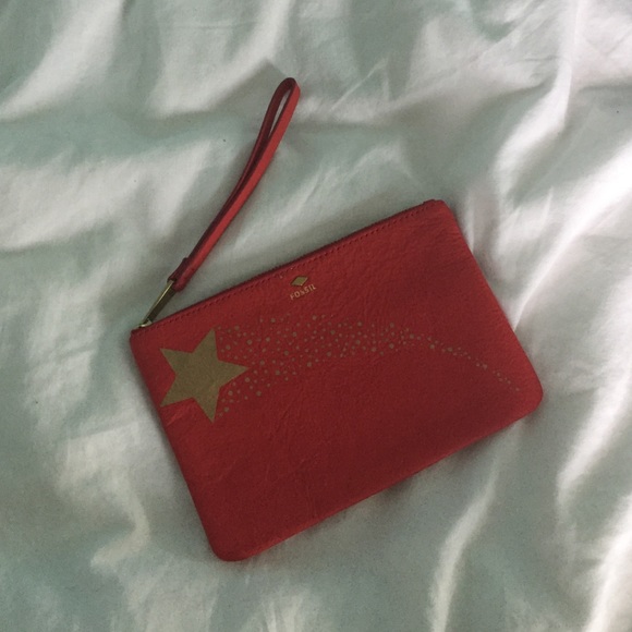 Peach Fossil clutch