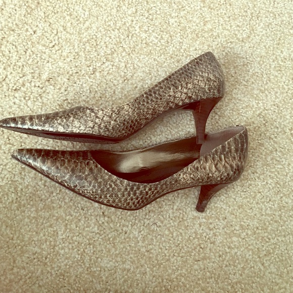 Snake skin heels
