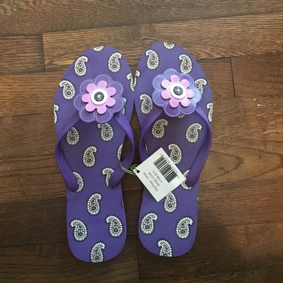 Size 9 Vera Bradley flip flops! Never worn!