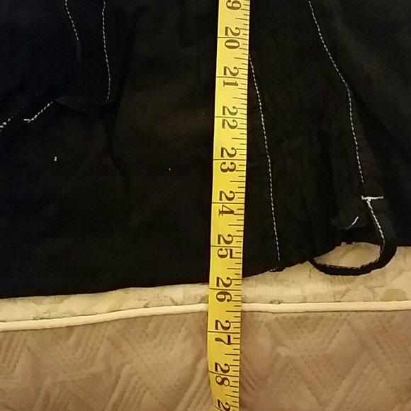 Woven black dress w/ front zipper. - Picture 3 of 4