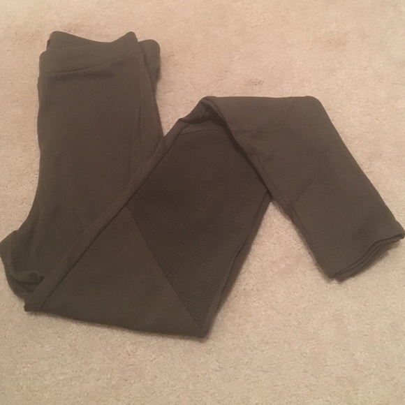 Olive Green "Moto" Leggings