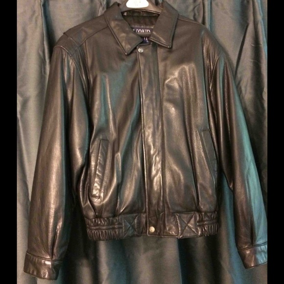 Black Leather Aviator Jacket