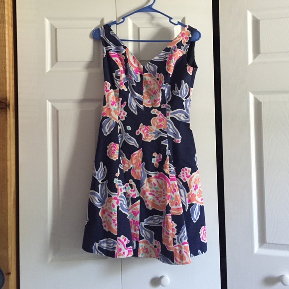 Lilly Pulitzer Navy Pom Pom Dress 🚺