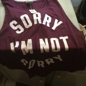 PINK tank. NWT  Burgandy