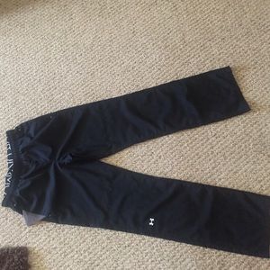 Black under armour wind pants