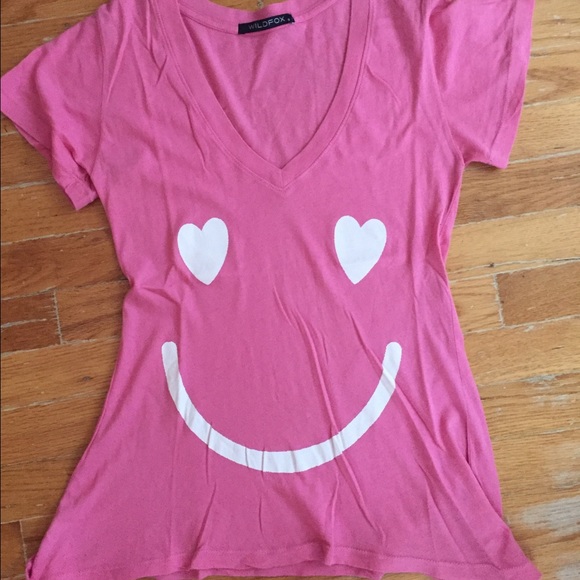 a wild fox short sleeved v-Neck t-shirt - Picture 1 of 3