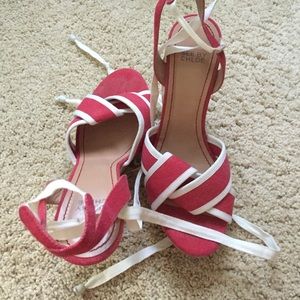 Red SeeByChloé wedges