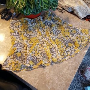Zara flower print skirt