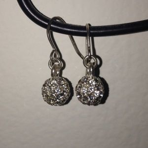 Crystal ball earrings