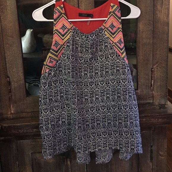 THML embroidered sleeveless top