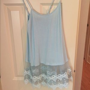 Light blue layering tank