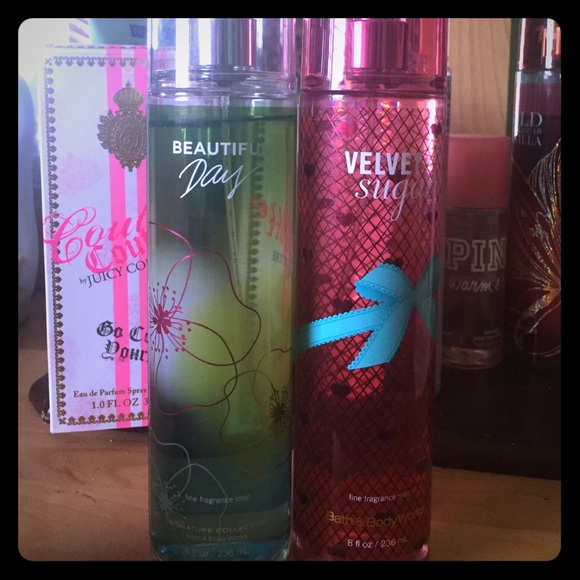 Bath & Body Works!Velvet Sugar and Beautiful Day!