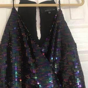 Amazing multicolor wrap party dress