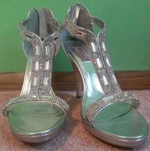 Silver Formal Heels