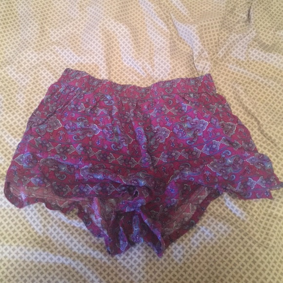 Patterned, Soft, Fabric Shorts. - Picture 1 of 3