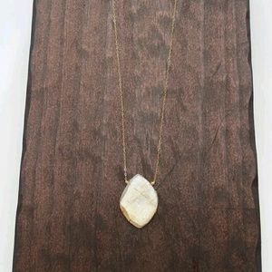 Gold Druzy Necklace