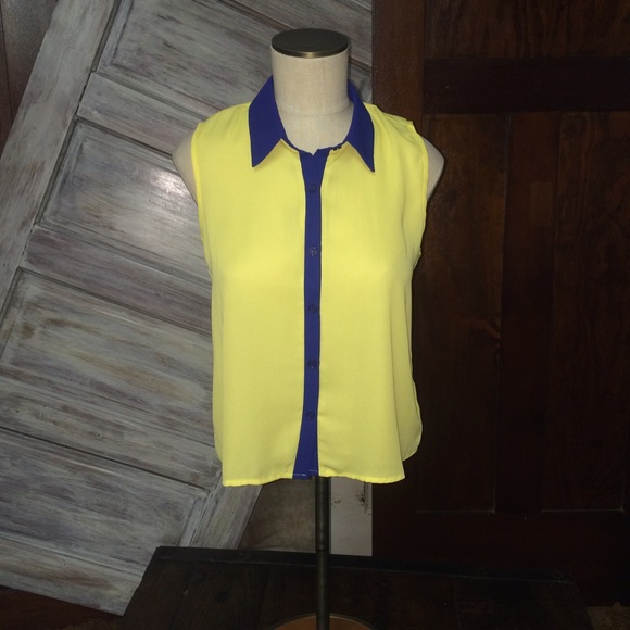 Event Yellow and Blue Tank Top - Picture 1 of 2