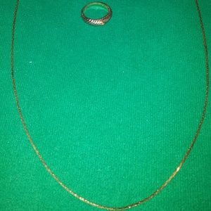 Costume jewelry- Necklace & ring set