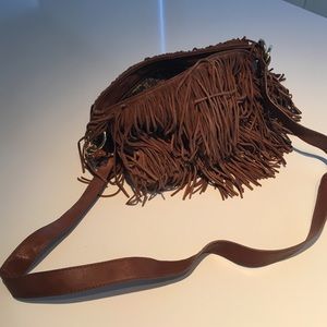 Tory Burch fringe cross body bag