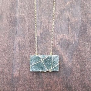 Delicate Druzy Necklace