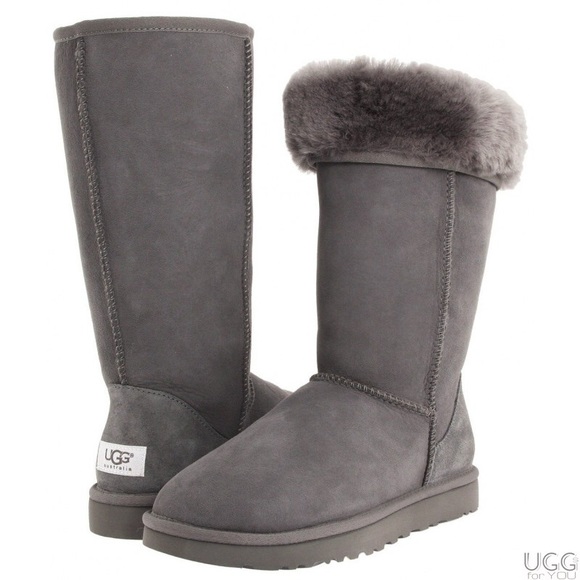 Gray tall Authentic UGGs