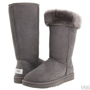 Gray tall Authentic UGGs