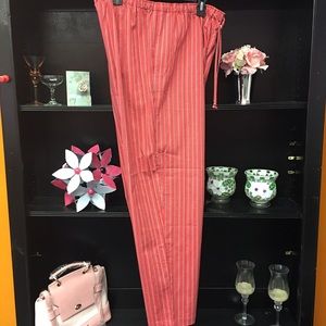 Red Pinstripe Pants