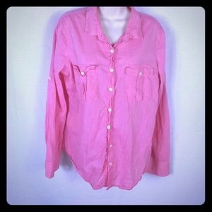 J crew button down pink The Perfect Shirt. Medium