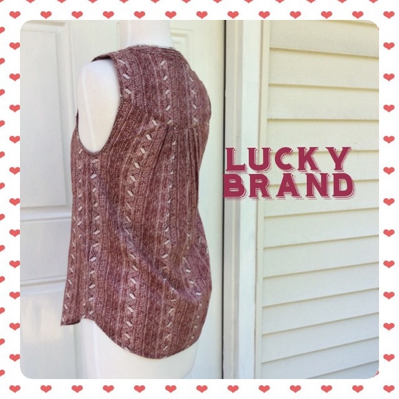 Brand New LUCKY BRAND embroidered Sleeveless Top - Picture 3 of 4