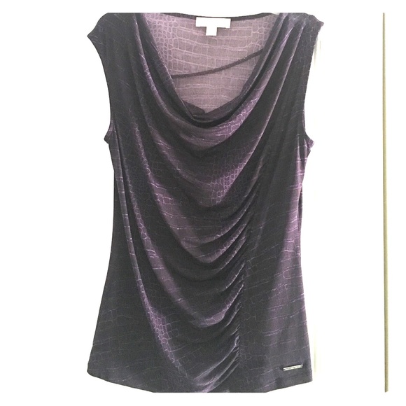 Michael Michael Kors M Top Purple Snakeskin Print