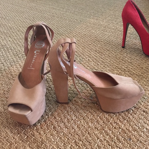 Jeffrey Campbell platform heeled sandals