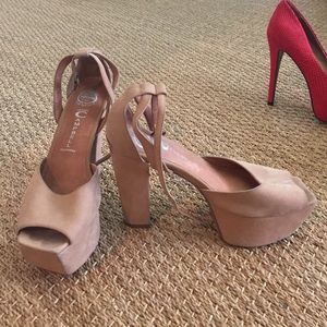 Jeffrey Campbell platform heeled sandals