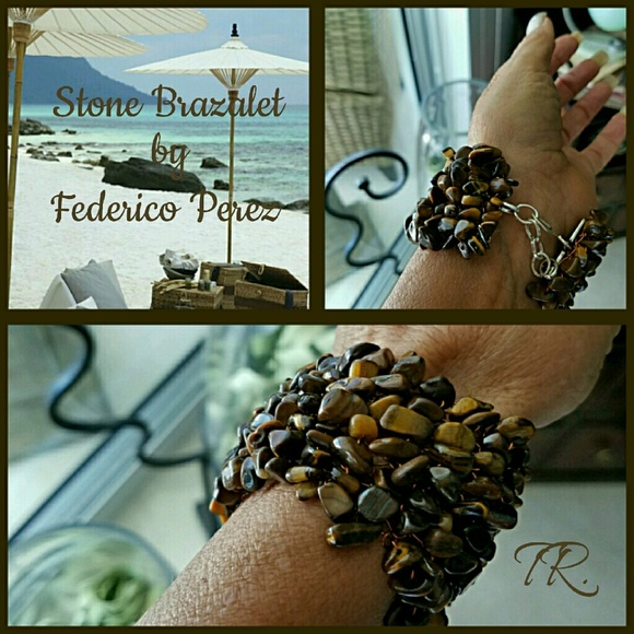 Brown Stone Brazalet💋30%Off Bundles💋