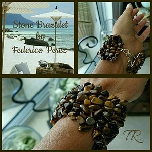 Brown Stone Brazalet💋30%Off Bundles💋