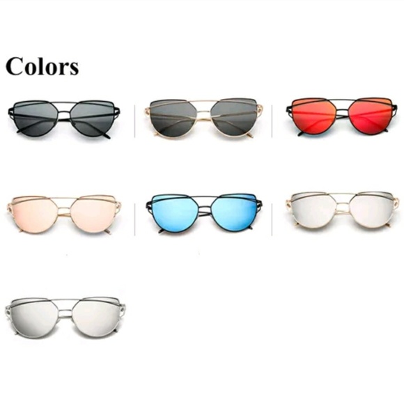 ❗SALE❗HP||🌟Fab Flat Lense Mirror Cat Eye Sunnies - Picture 7 of 8