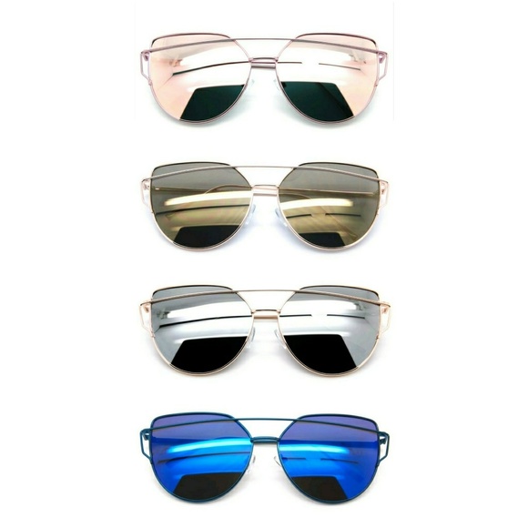 ❗SALE❗HP||🌟Fab Flat Lense Mirror Cat Eye Sunnies - Picture 6 of 8