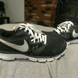 Black and White Nike shoes