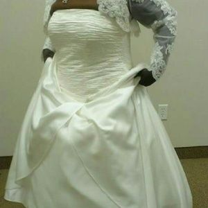 David Bridal wedding dress,Bolero lace jacket!!!