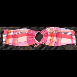 SOLD SO Brand plaid bikini top. Size small