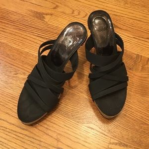 Donald j Pliner black sandal heels size 7.5