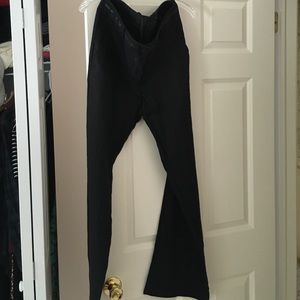 HM black linen pants