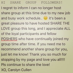 THANK YOU SO MUCH POSHERS!!! I will miss you all!