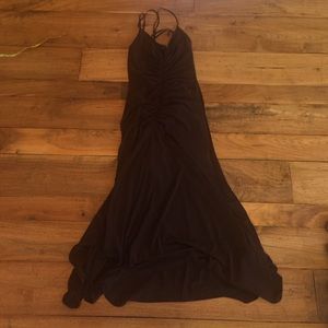 Formal long brown dress