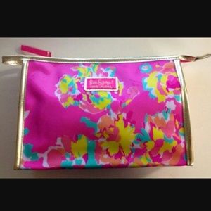 LILLY PULITZER ESTEE LAUDER FLORAL MAKEUP BAG NWOT