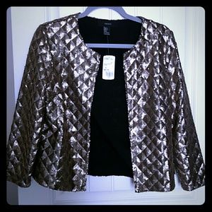 Sequined party blazer