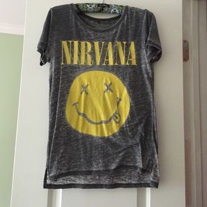 Womens nirvana graphic T