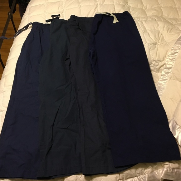 Navy blue scrub pants