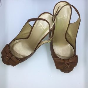 Stuart Weitzman brown stiletto heels
