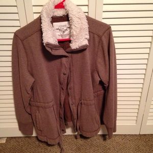Sonoma XL brown light sweater jacket