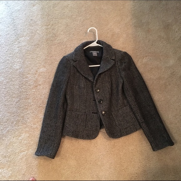 Black and cream Blazer from Ann Taylor